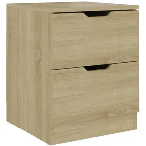 VIDAXL Table de chevet chêne sonoma 40x40x50 cm Aggloméré pas cher