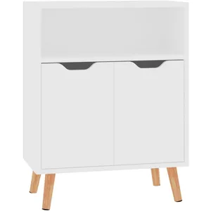 vidaXL Buffet blanc 60x30x72 cm bois d'ingénierie pas cher