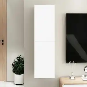 Comparateur de prix : vidaXL Meuble TV Blanc 30,5x30x110 cm Bois d’ingénierie 803362