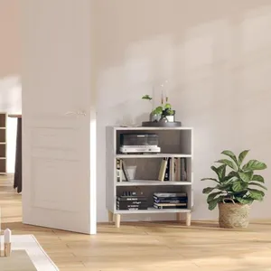 vidaXL Vidaxl Buffet Gris Béton 57x35x70 Cm Bois D'ingénierie pas cher