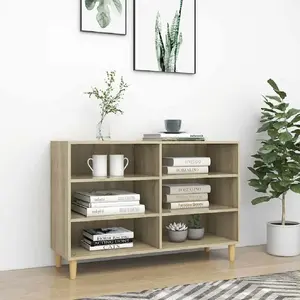 vidaXL Buffet chêne sonoma 103,5x35x70 cm bois d'ingénierie pas cher