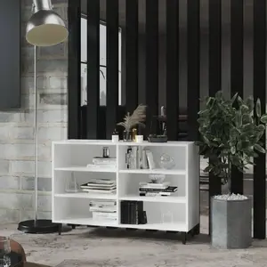 vidaXL Vidaxl Buffet Blanc 103,5x35x70 Cm Bois D'ingénierie pas cher