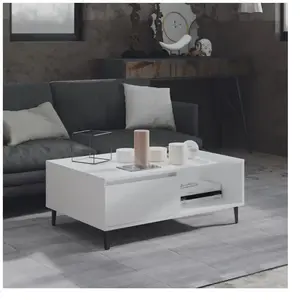 VIDAXL Table basse Blanc 90x60x35 cm Aggloméré pas cher
