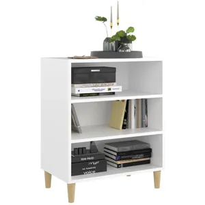 vidaXL Vidaxl Buffet Blanc 57x35x70 Cm Bois D'ingénierie pas cher