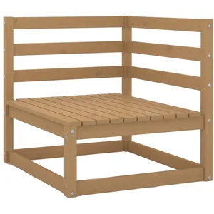 Comparateur de prix : vidaXL Salon de jardin 2 pcs avec coussins Marron miel Bois de pin