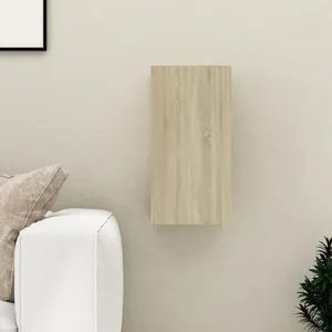 Vidaxl - Meuble tv Chêne sonoma 30,5x30x60 cm Aggloméré Chêne sonoma pas cher