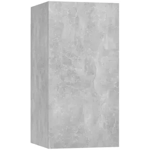 vidaXL Meuble TV Gris béton 30,5x30x60 cm Aggloméré pas cher