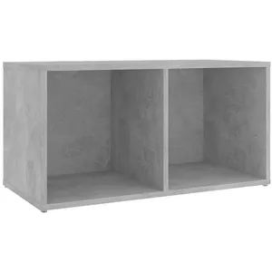 vidaXL Meuble TV Gris béton 72x35x36,5 cm Aggloméré pas cher