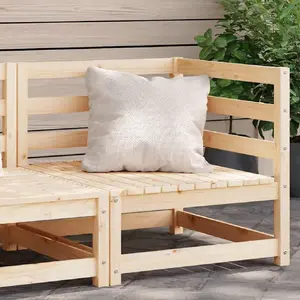 Comparateur de prix : vidaXL Canapé d'angle de jardin bois de pin massif