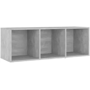 VIDAXL Meuble TV gris béton 107x35x37 cm bois d’ingénierie pas cher