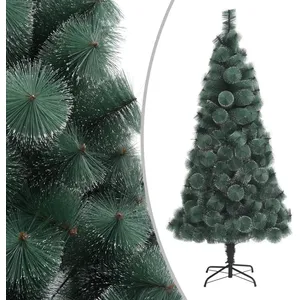 Comparateur de prix : vidaXL Sapin de Noël artificiel avec support Vert 210 cm PET