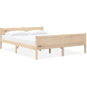 vidaXL Vidaxl Cadre De Lit Sans Matelas Bois Massif De Pin 140x200 Cm pas cher