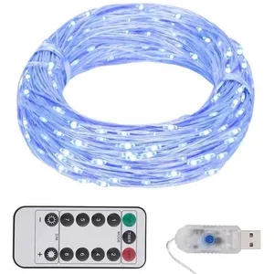 Comparateur de prix : vidaXL Guirlande LED avec 300 LED Bleu 30 m