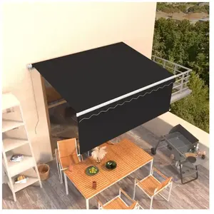 Comparateur de prix : vidaXL Auvent manuel rétractable avec store 3x2,5 m Anthracite