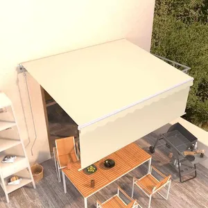 Comparateur de prix : vidaXL Auvent automatique rétractable avec store 4x3 m Crème