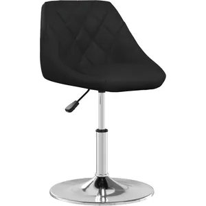 vidaXL Chaise de salle à manger Noir Similicuir pas cher