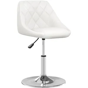 vidaXL Chaise de salle à manger Blanc Similicuir pas cher