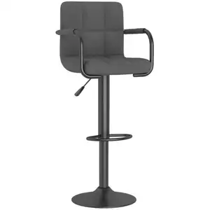 Comparateur de prix : vidaXL Tabouret de bar Gris foncé Velours
