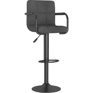 Comparateur de prix : vidaXL Tabouret de bar Gris foncé Tissu