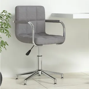 Comparateur de prix : Chaise pivotante de bureau Gris clair Tissu vidaXL