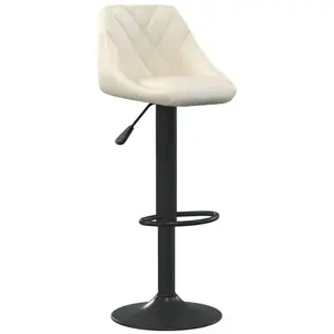 Comparateur de prix : VIDAXL Tabouret de bar Crème Velours