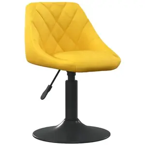 Comparateur de prix : vidaXL Tabouret de bar Jaune moutarde Velours