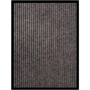 vidaXL Paillasson rayé Beige 60x80 cm pas cher