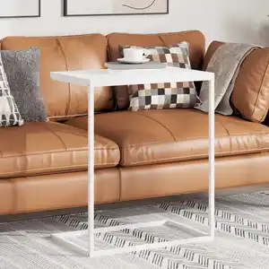 Comparateur de prix : vidaXL Table d'appoint Blanc 55x35x66 cm Bois d'ingénierie