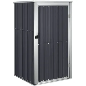 Comparateur de prix : vidaXL Abri à outils de jardin anthracite 88x89x161 cm acier galvanisé