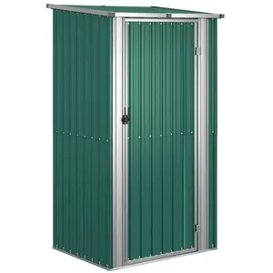 vidaXL Abri de jardin Vert 118,5x97x209,5 cm Acier galvanisé pas cher