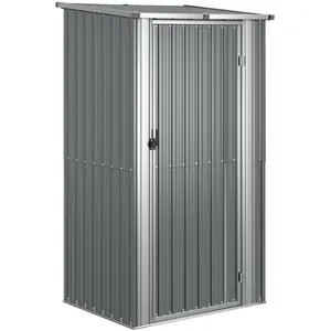 vidaXL Abri de jardin Gris 118,5x97x209,5 cm Acier galvanisé pas cher
