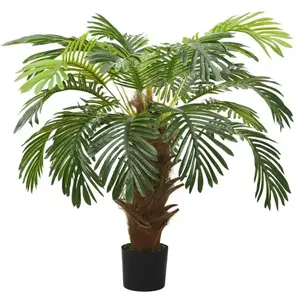 Comparateur de prix : vidaXL Palmier Cycas artificiel avec pot 90 cm Vert