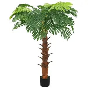Comparateur de prix : vidaXL Palmier Cycas artificiel avec pot 160 cm Vert
