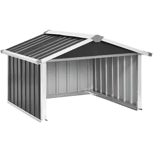 Comparateur de prix : vidaXL Abri pour robot de jardin 92x97x63cm Acier galvanisé Anthracite