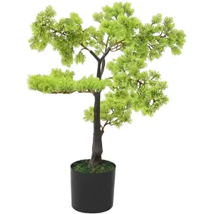 Comparateur de prix : vidaXL Bonsaï de cyprès artificiel avec pot 60 cm Vert