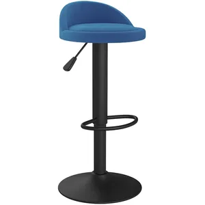 Comparateur de prix : vidaXL Vidaxl Tabouret De Bar Bleu Velours