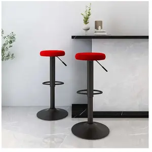 Comparateur de prix : vidaXL Vidaxl Tabourets De Bar Lot De 2 Rouge Bordeaux Velours