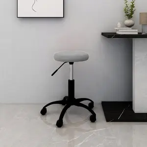 Comparateur de prix : vidaXL Chaise pivotante de bureau Gris clair Velours