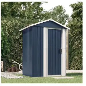 Comparateur de prix : vidaXL Abri de jardin Anthracite 126x97,5x177 cm Acier galvanisé