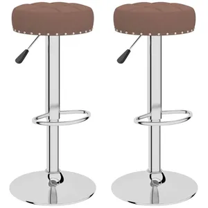 Comparateur de prix : VIDAXL Tabourets de bar lot de 2 marron tissu