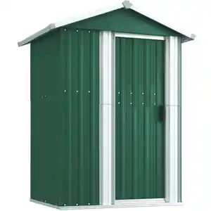 Comparateur de prix : vidaXL Abri de jardin Vert 126x97,5x177 cm Acier galvanisé