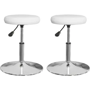 vidaXL Chaises à manger lot de 2 blanc similicuir