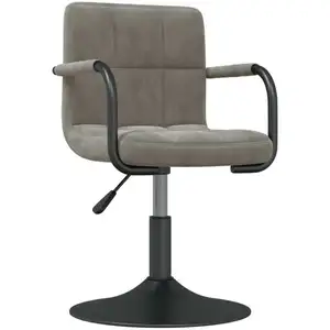 Comparateur de prix : vidaXL Vidaxl Tabouret De Bar Gris Clair Velours
