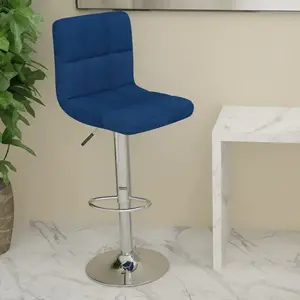 Comparateur de prix : vidaXL Vidaxl Tabouret De Bar Bleu Tissu