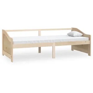 vidaXL Lit de repos 3 places Bois de pin massif 90x200 cm pas cher
