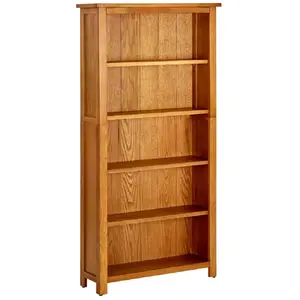 Comparateur de prix : vidaXL Bibliothèque à 5 étagères 70x22x140 cm Bois de chêne massif