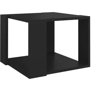 vidaXL Table basse Noir 40x40x30 cm Bois d'ingénierie pas cher