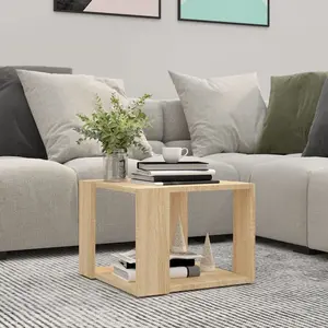 Comparateur de prix : vidaXL Table basse Chêne sonoma 40x40x30 cm Bois d'ingénierie