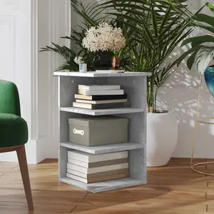 Comparateur de prix : vidaXL Armoire latérale Gris béton 35x35x55 cm Aggloméré