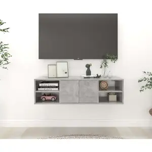 vidaXL Étagère murale Gris béton 102x30x29 cm Bois d’ingénierie 806260